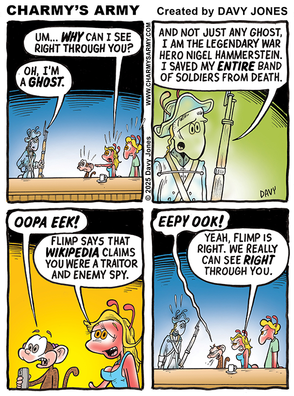 November 19, 2025: New Comic Strip from Charmy’s Army the Comic Strip – “Ghost of A&nbsp;Chance”