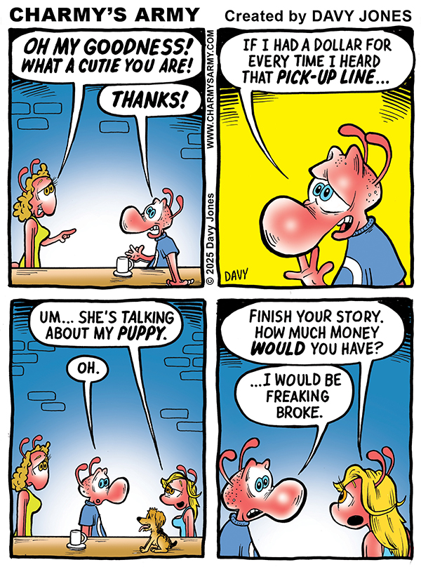 December 2, 2025: New Comic Strip from Charmy’s Army the Comic Strip – “Tim’s Tales and Yogi’s Truth: A Legacy of Love” Comic Strip 1 of&nbsp;6