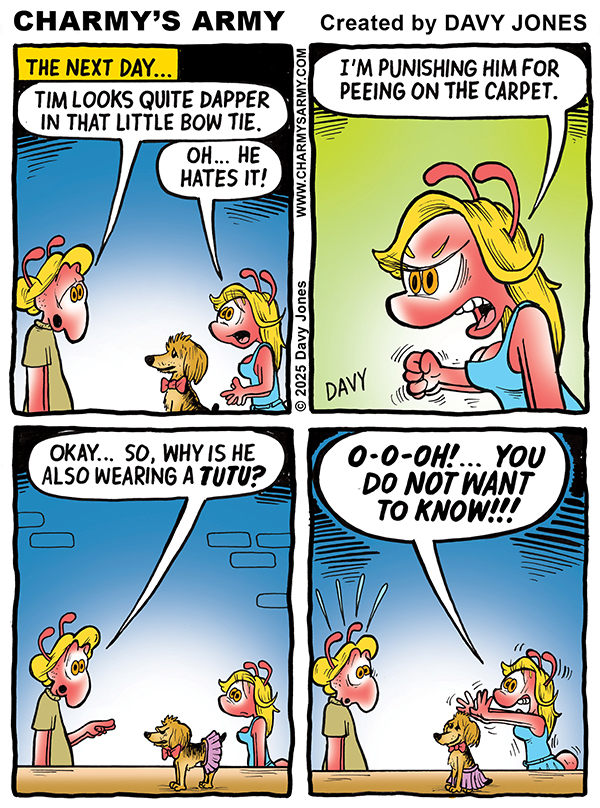 December 19, 2025: New Comic Strip from Charmy’s Army the Comic Strip – “Tim’s Tales and Yogi’s Truth: A Legacy of Love” Comic Strip 4 of&nbsp;6