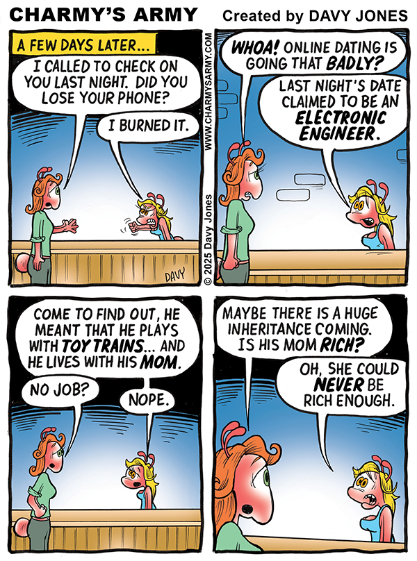 October 31, 2025: New Comic Strip from Charmy’s Army the Comic Strip – “Love is a WEB of Lies” Part 6 – BONUS&nbsp;CONTENT