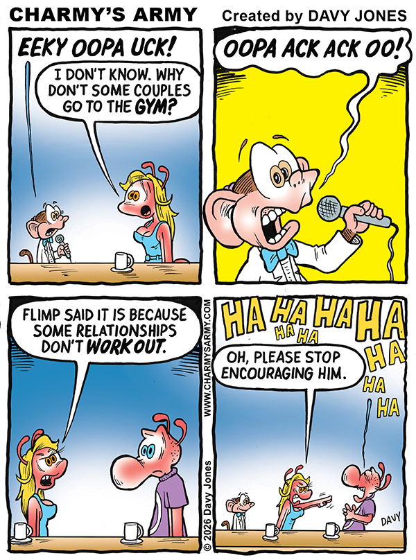 January 16, 2026: New Comic Strip from Charmy’s Army the Comic Strip – “Flimp Stands Back Up” Comic Strip 3 of&nbsp;6