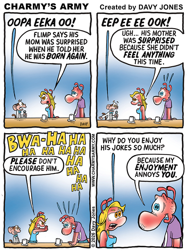 January 29, 2026: New Comic Strip from Charmy’s Army the Comic Strip – “Flimp Stands Back Up” Comic Strip 5 of&nbsp;6