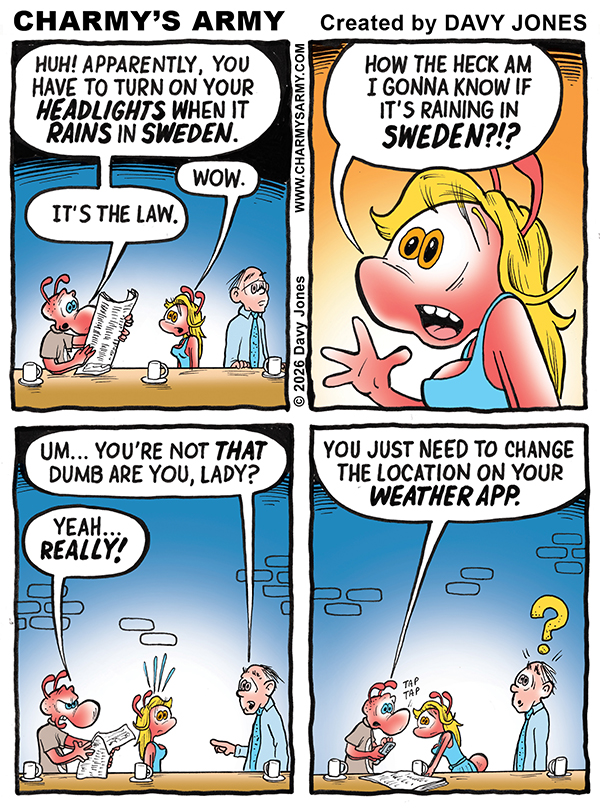 APRIL 4, 2026: New Comic Strip from Charmy’s Army, the Comic Strip about Charmy starting his own weekly newspaper – “When News BRAKES” Comic Strip 1 of&nbsp;6