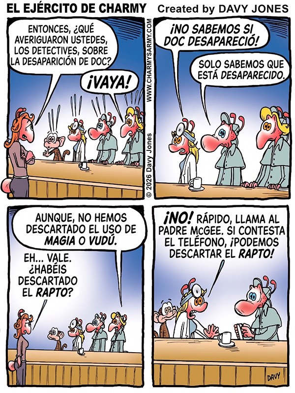 Charmy’s Army, la tira cómica — Detectives defectuosos — Capítulo 4: Más allá de lo natural: Descartando lo sobrenatural y el&nbsp;Rapto