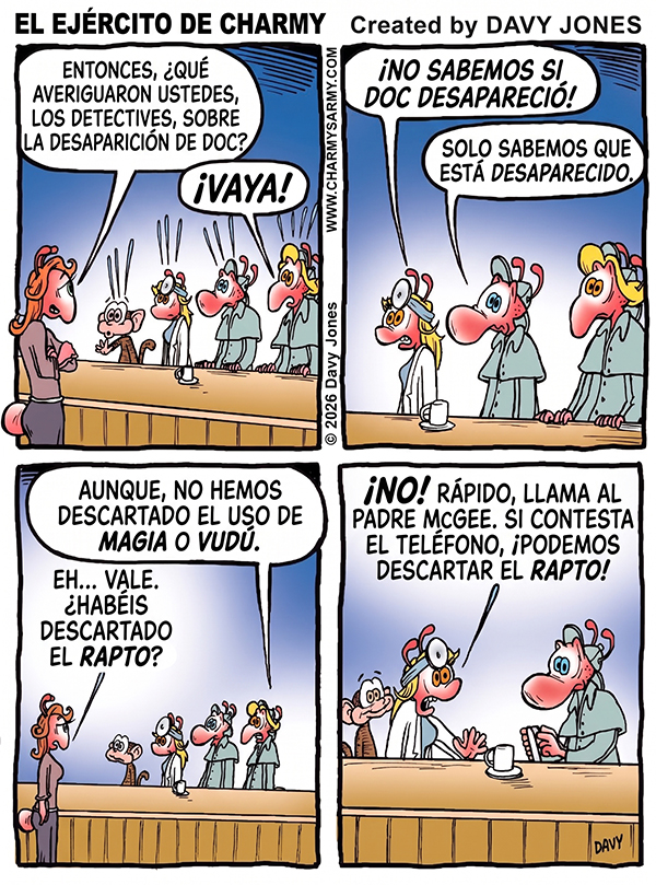 Charmy’s Army, la tira cómica — Detectives defectuosos — Capítulo 4: Más allá de lo natural: Descartando lo sobrenatural y el Rapto